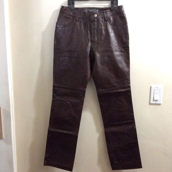 Gorgeous Gap smooth leather pants - Picture 1 of 9